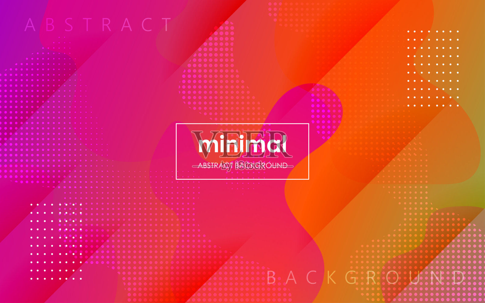 最小抽象的彩色紫橙液体颜色梯度,流体形状几何点背景。eps10向量插画图片素材