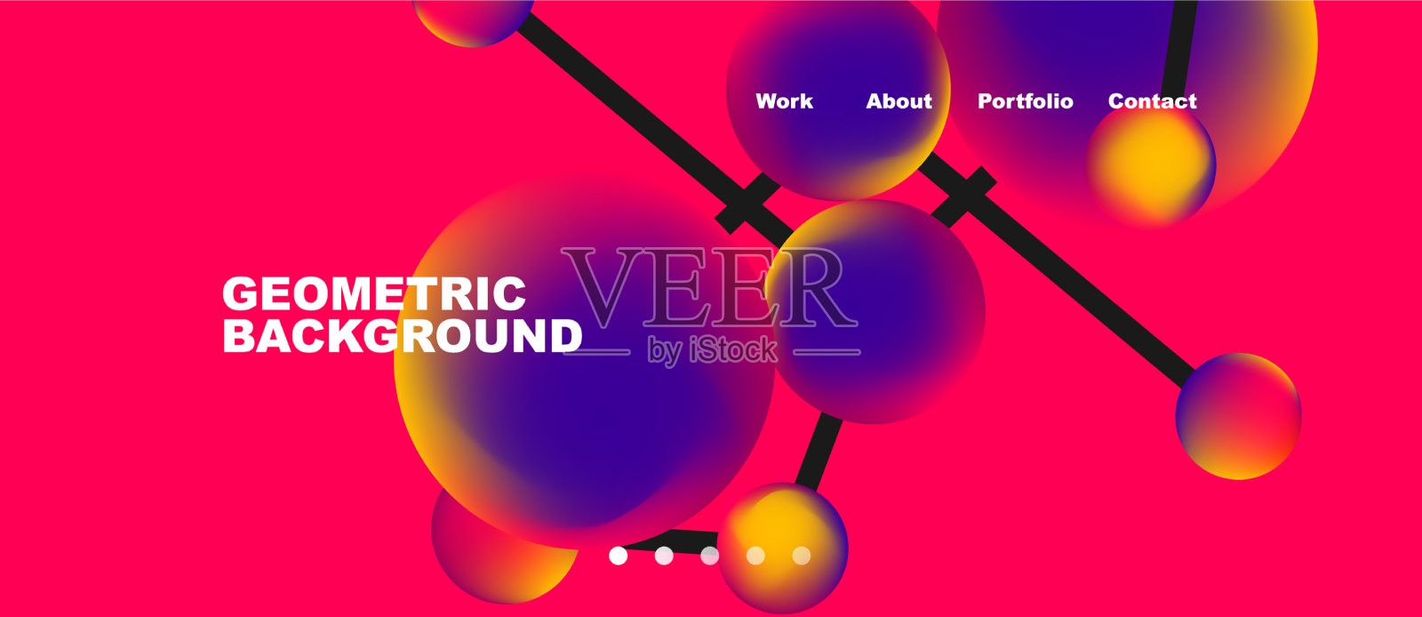 线点连接几何抽象插画图片素材