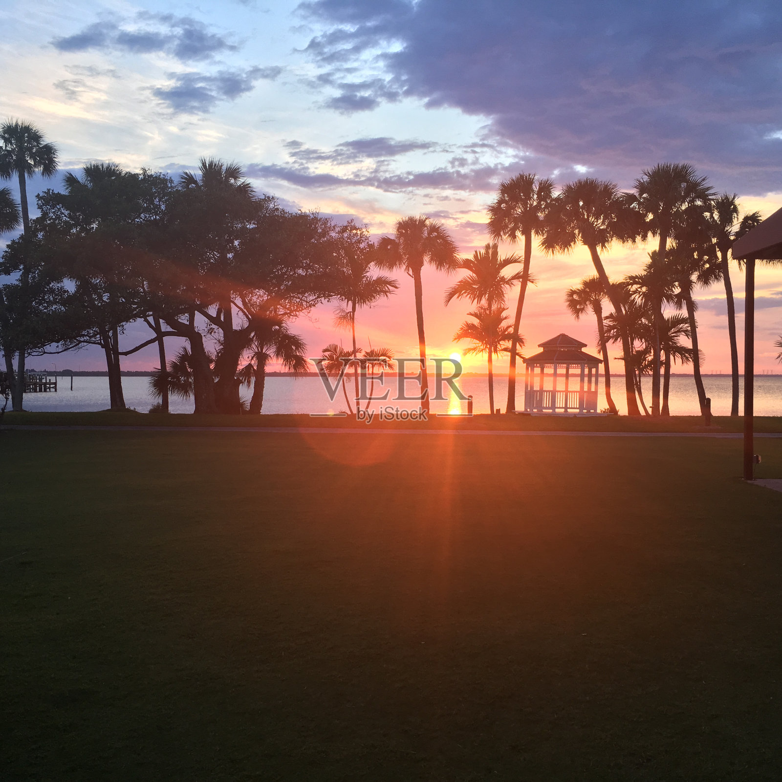 哈钦森岛的日落照片摄影图片