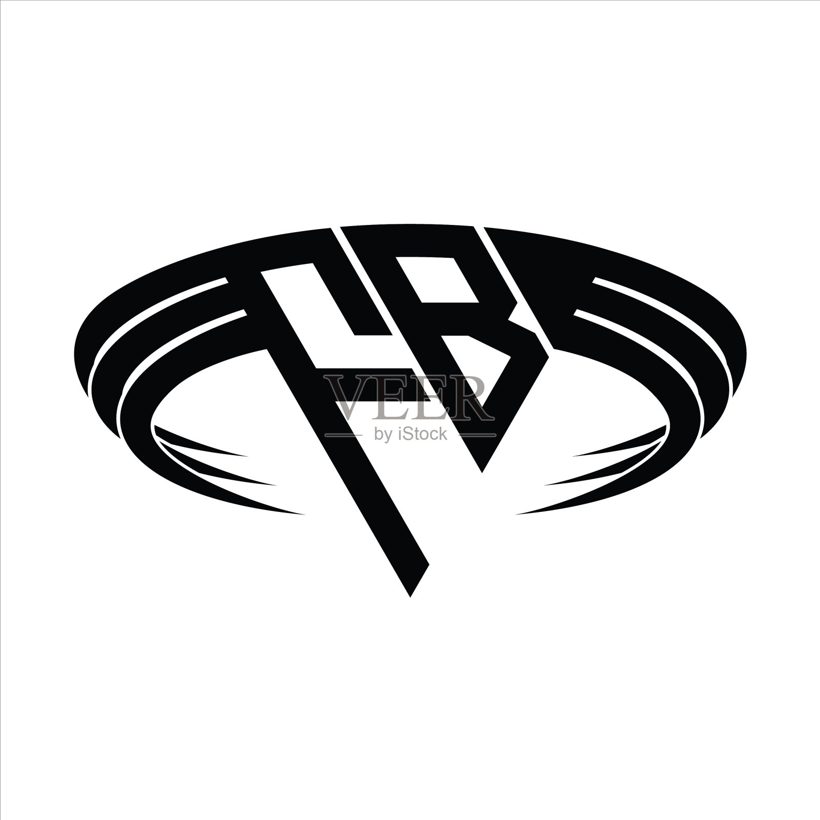 Fb标志字母字母字母与三角形切片插画图片素材