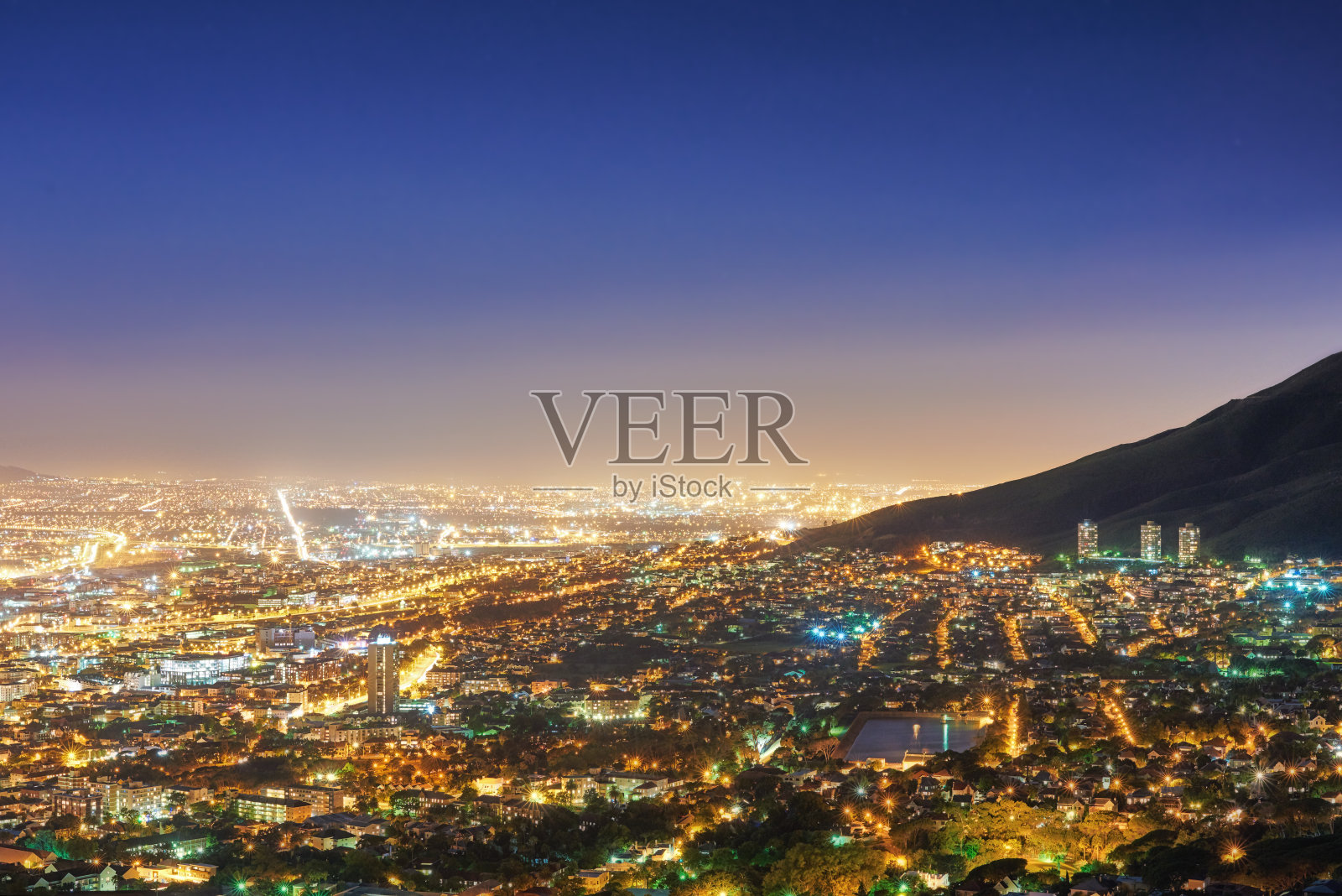 开普敦的夜晚照片摄影图片