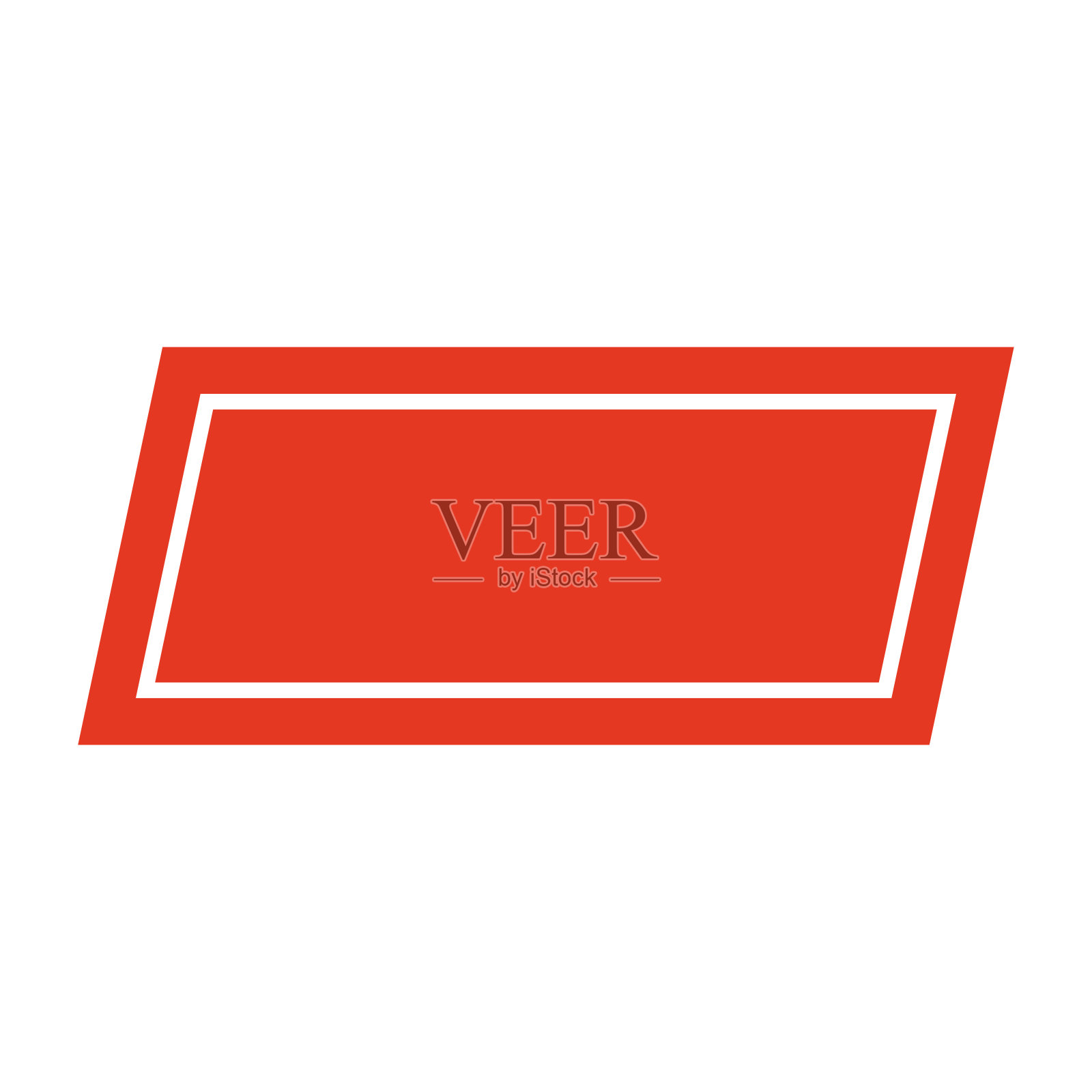 空白框和标签。插画图片素材