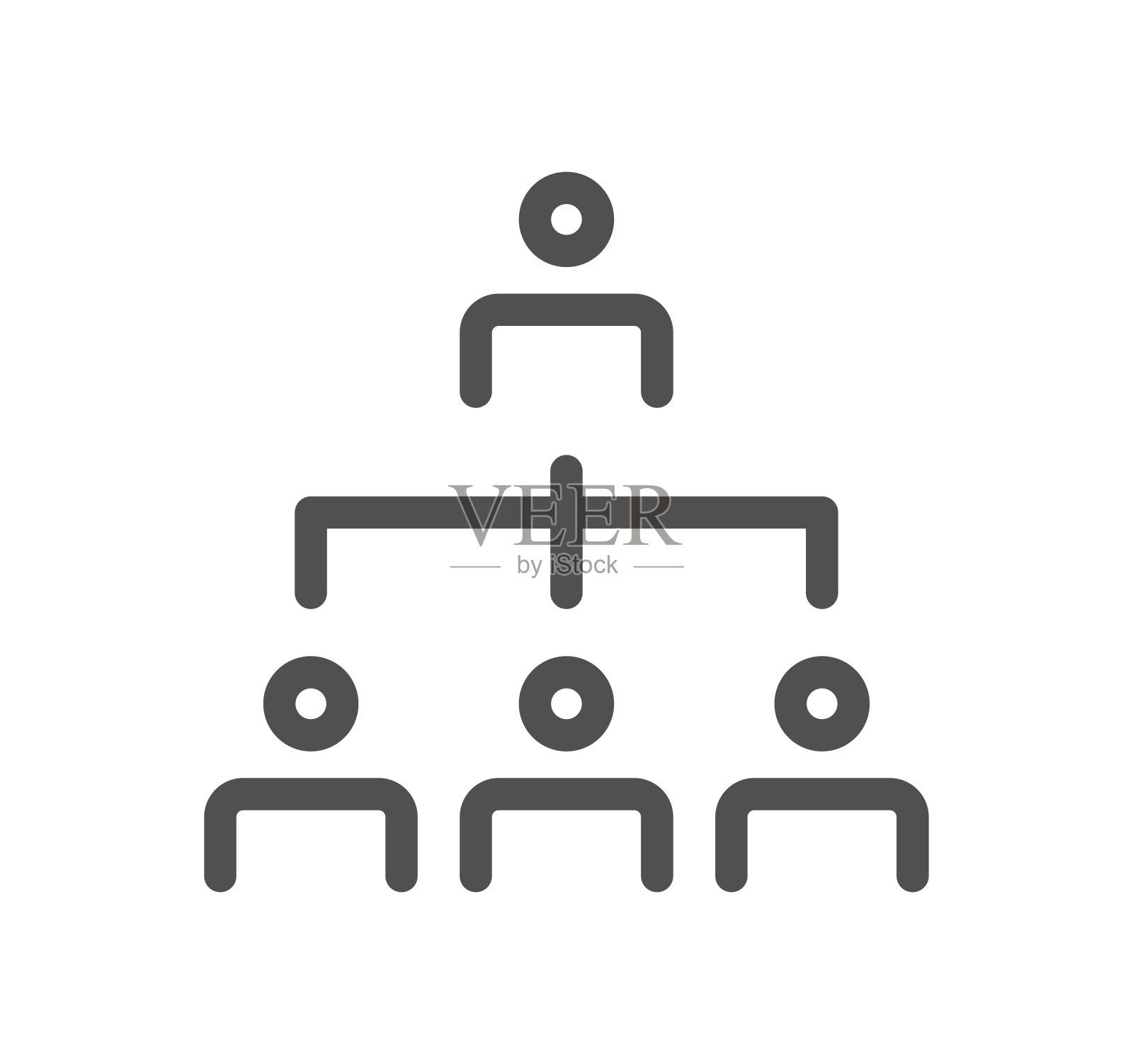 团队合作和商务沟通的图标。插画图片素材