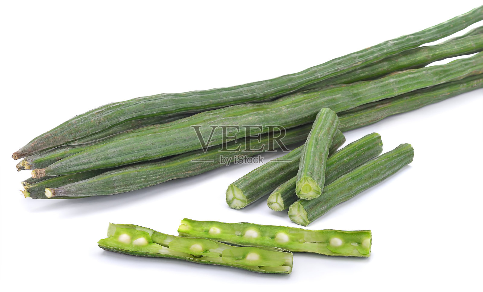 辣木孤立在白色背景上照片摄影图片