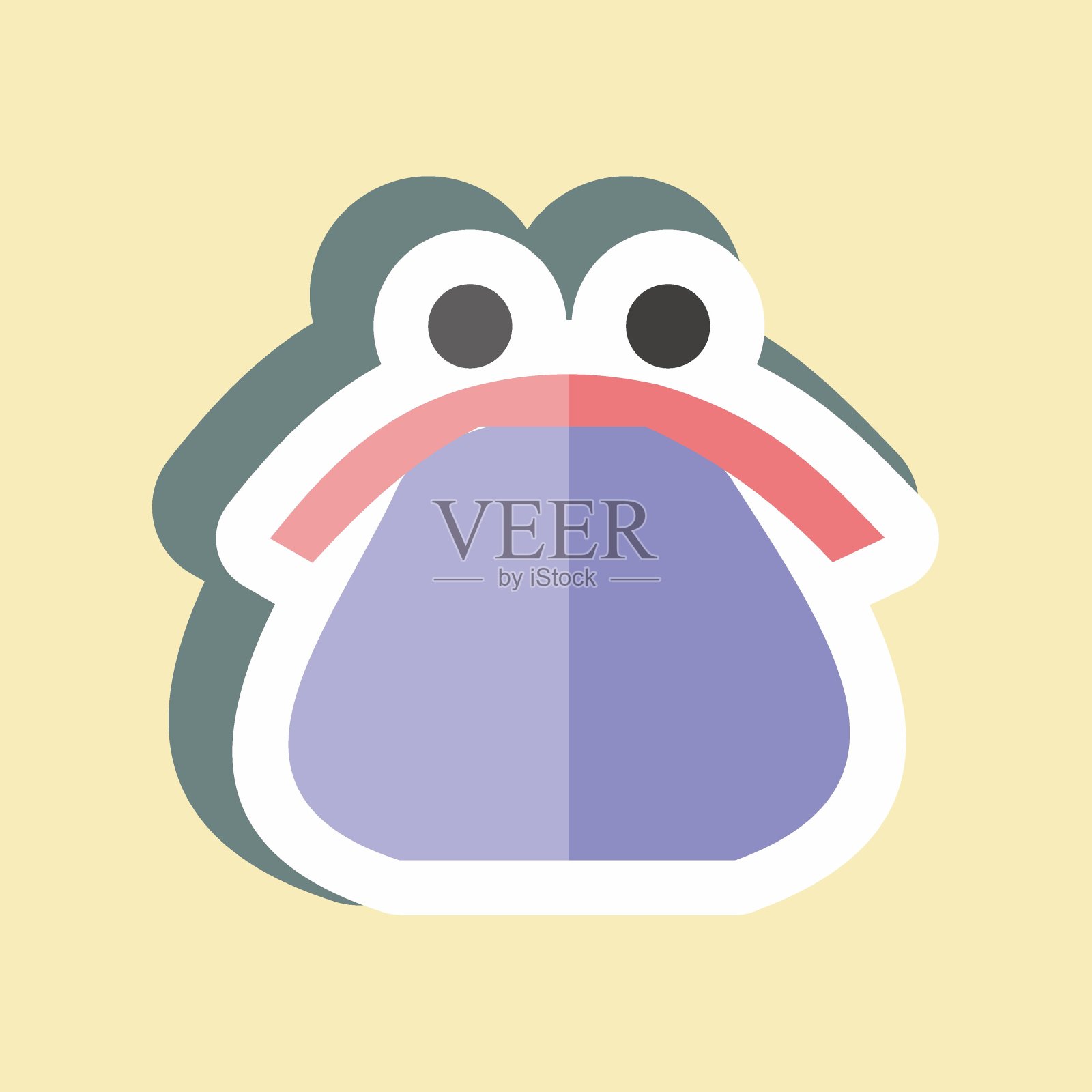 贴纸的钱包。适合商业标志。简单的设计可编辑。设计模板向量。简单的符号说明插画图片素材