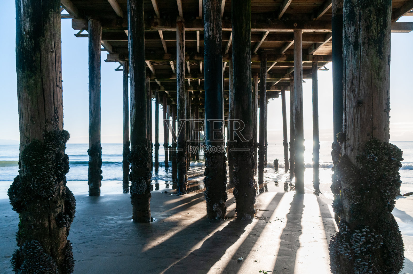 加利福尼亚阿普托斯海崖码头照片摄影图片