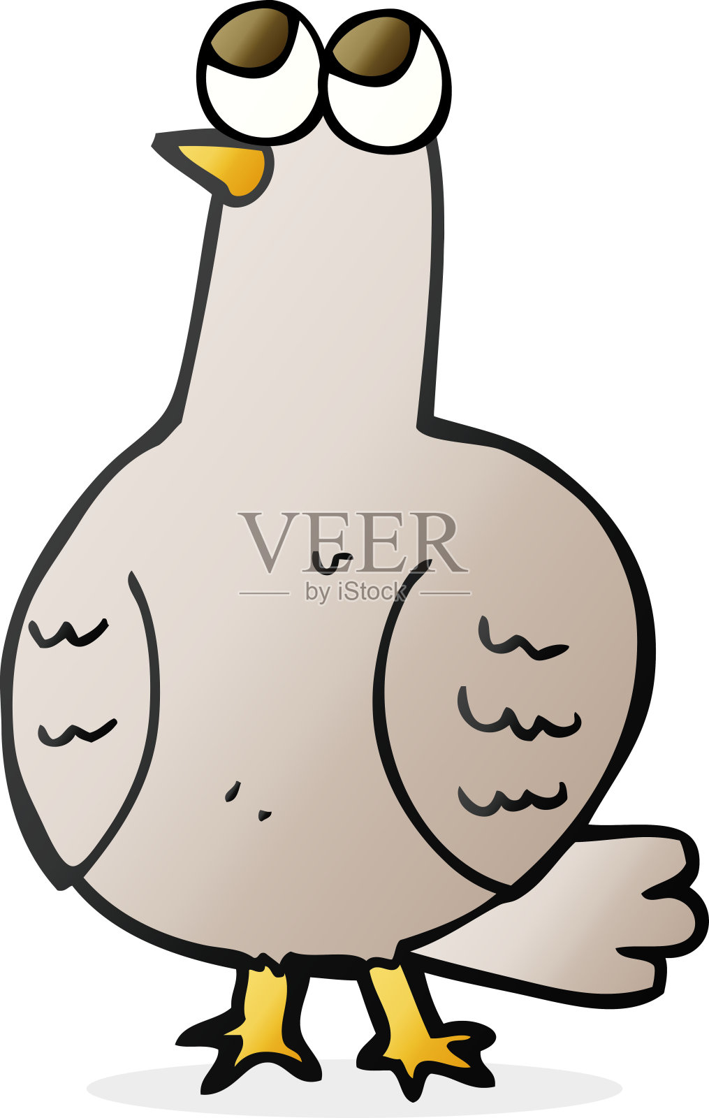 手绘卡通鸟插画图片素材