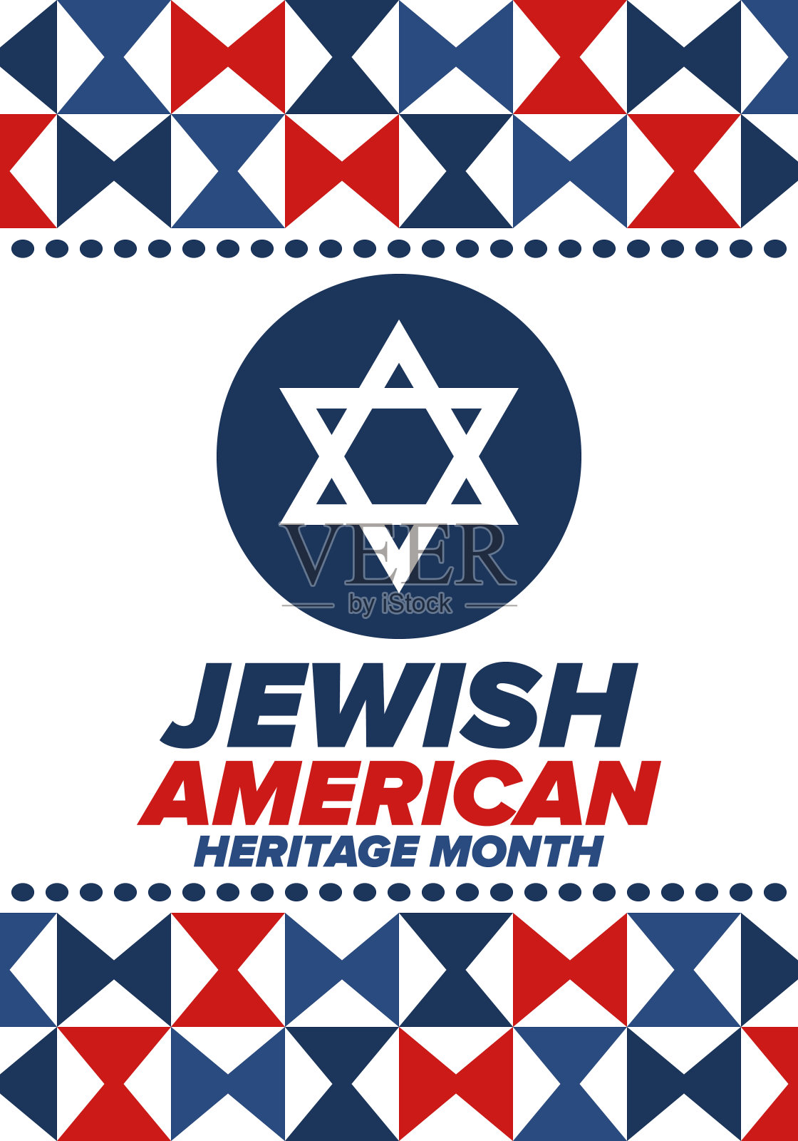 美国犹太人传统月。每年五月庆祝。美国犹太人对美国历史的贡献。大卫之星。以色列的象征。海报、卡片、横幅和背景。向量插画图片素材