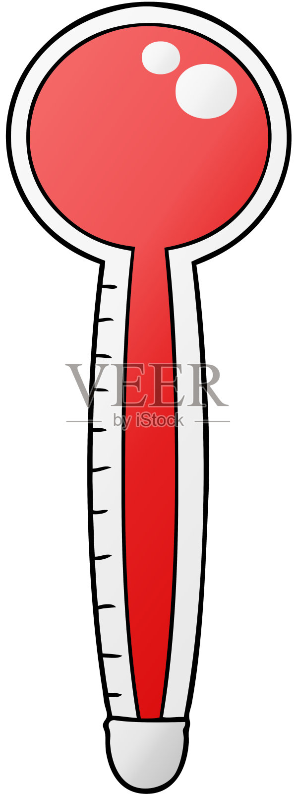 卡通温度计设计元素图片