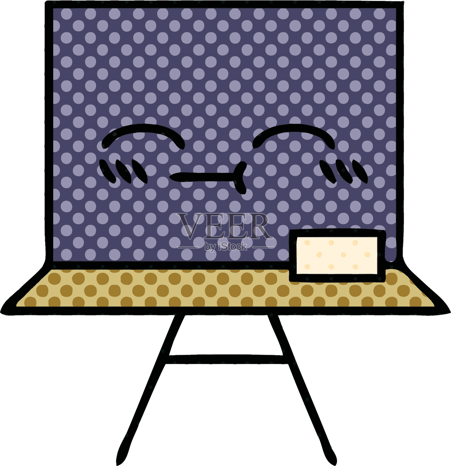 漫画书风格的黑板设计元素图片