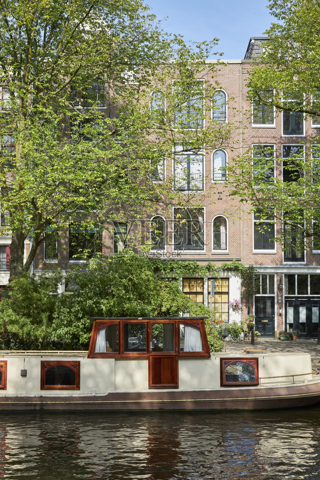 阿姆斯特丹水上房屋照片摄影图片