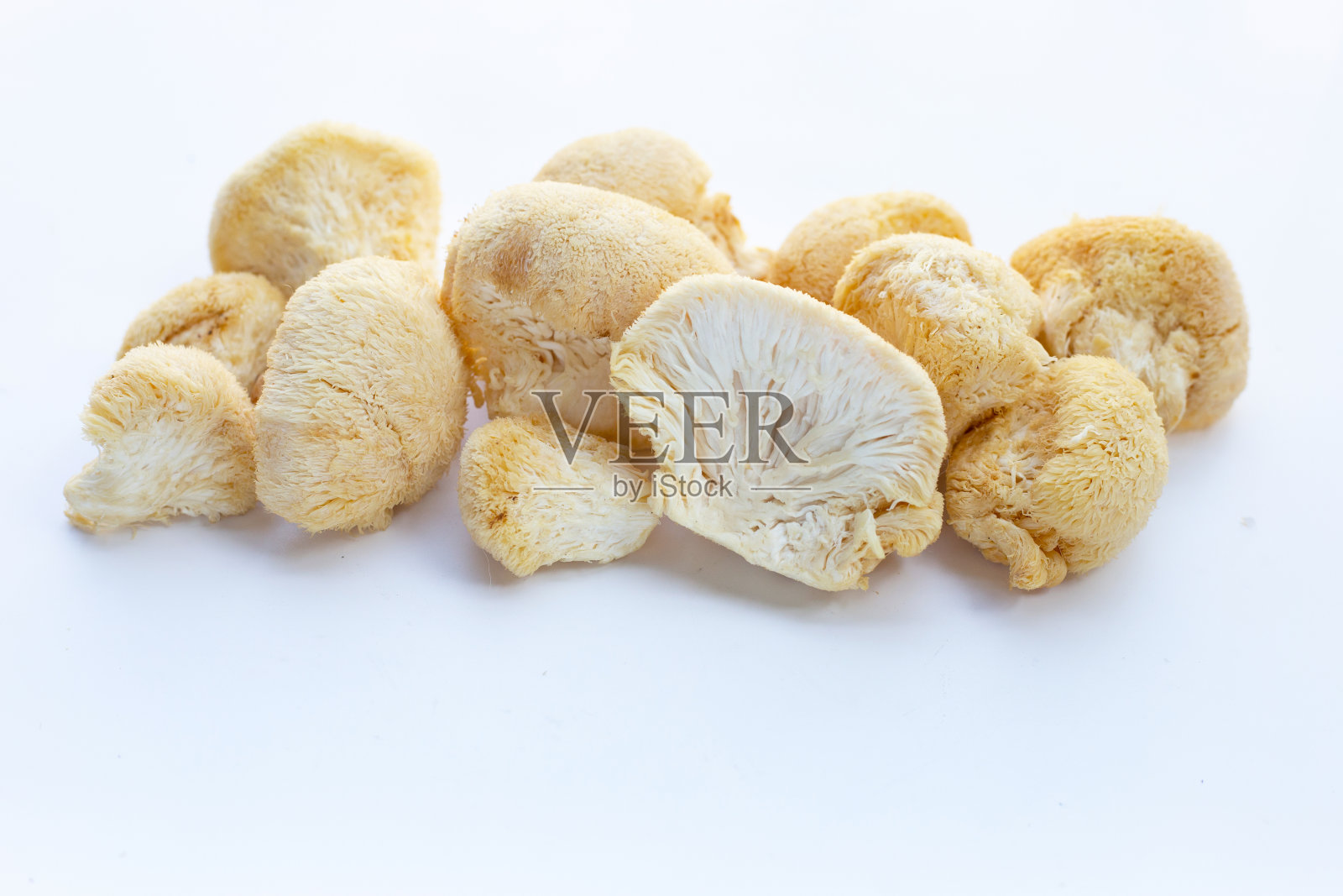 新鲜稀有狮鬃菇照片摄影图片