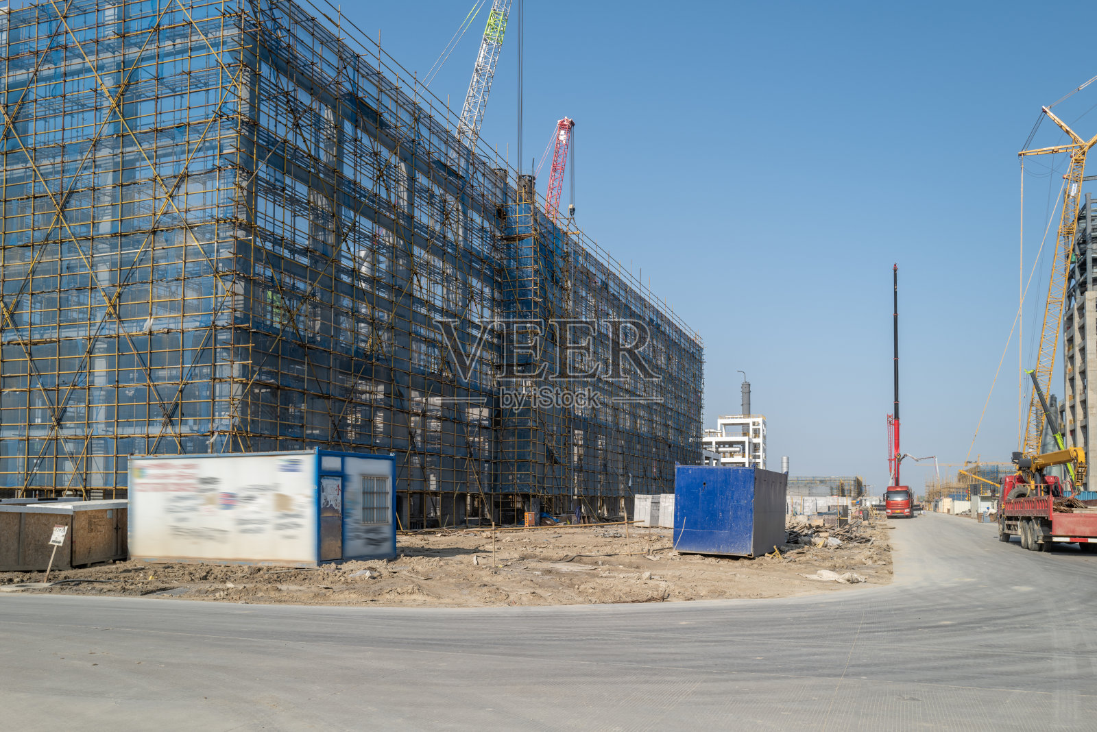 未完工的建筑工地照片摄影图片