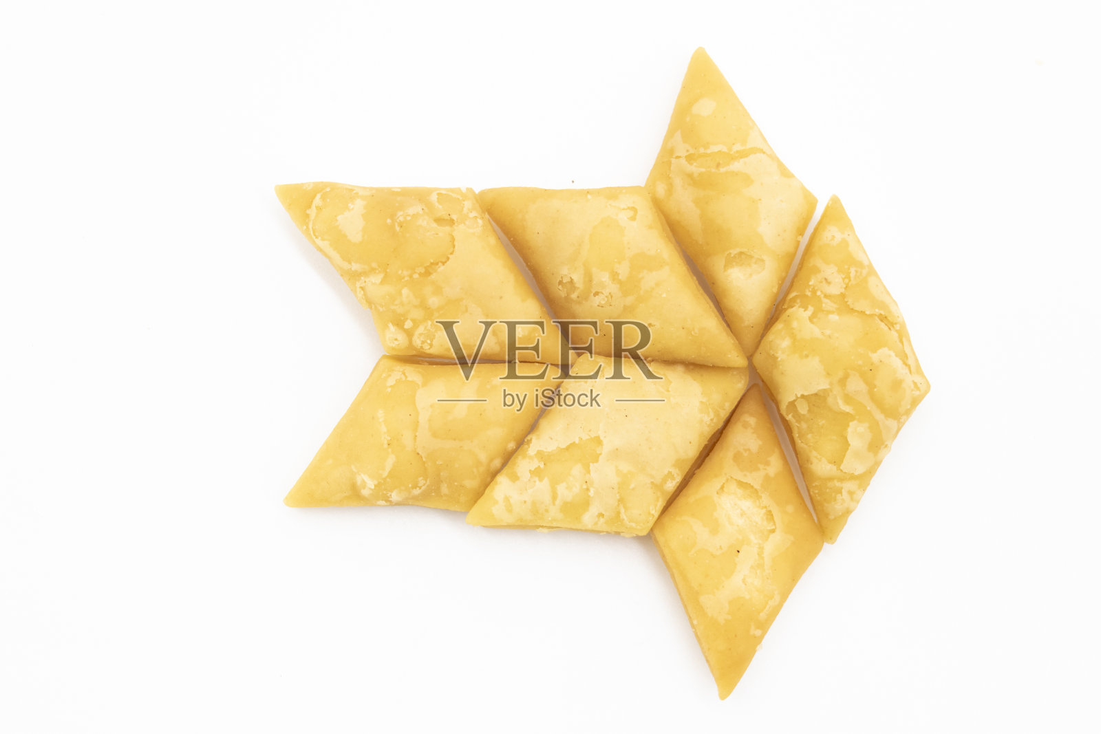 矩形咸饼干在白色,俯视图照片摄影图片