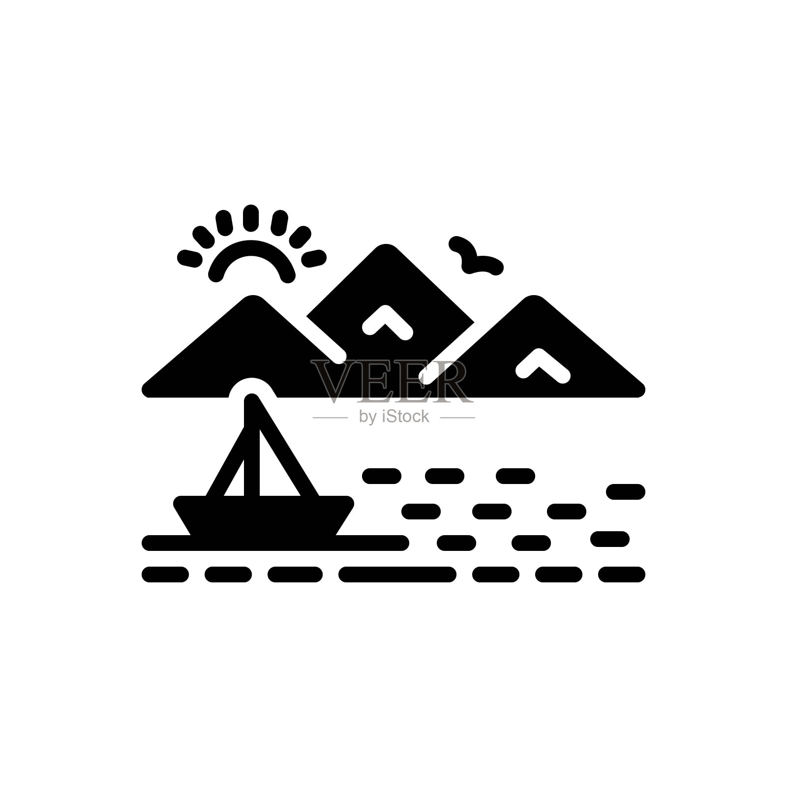 太浩山插画图片素材