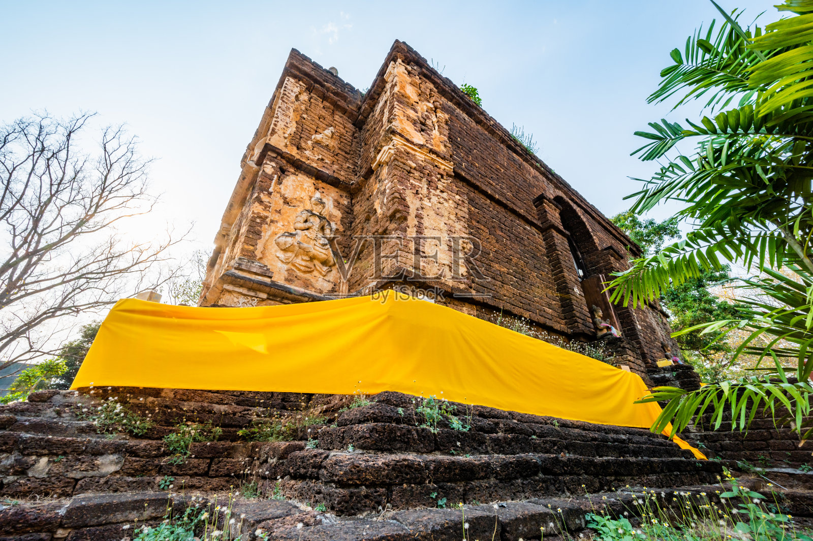 切特约德寺的古塔照片摄影图片