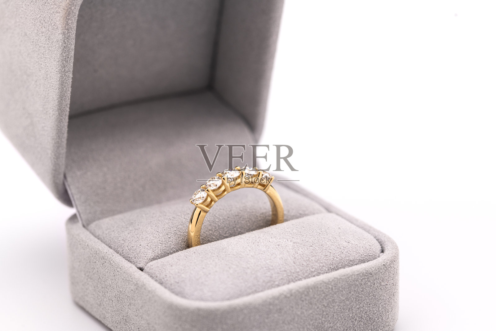 钻石戒指盒照片摄影图片