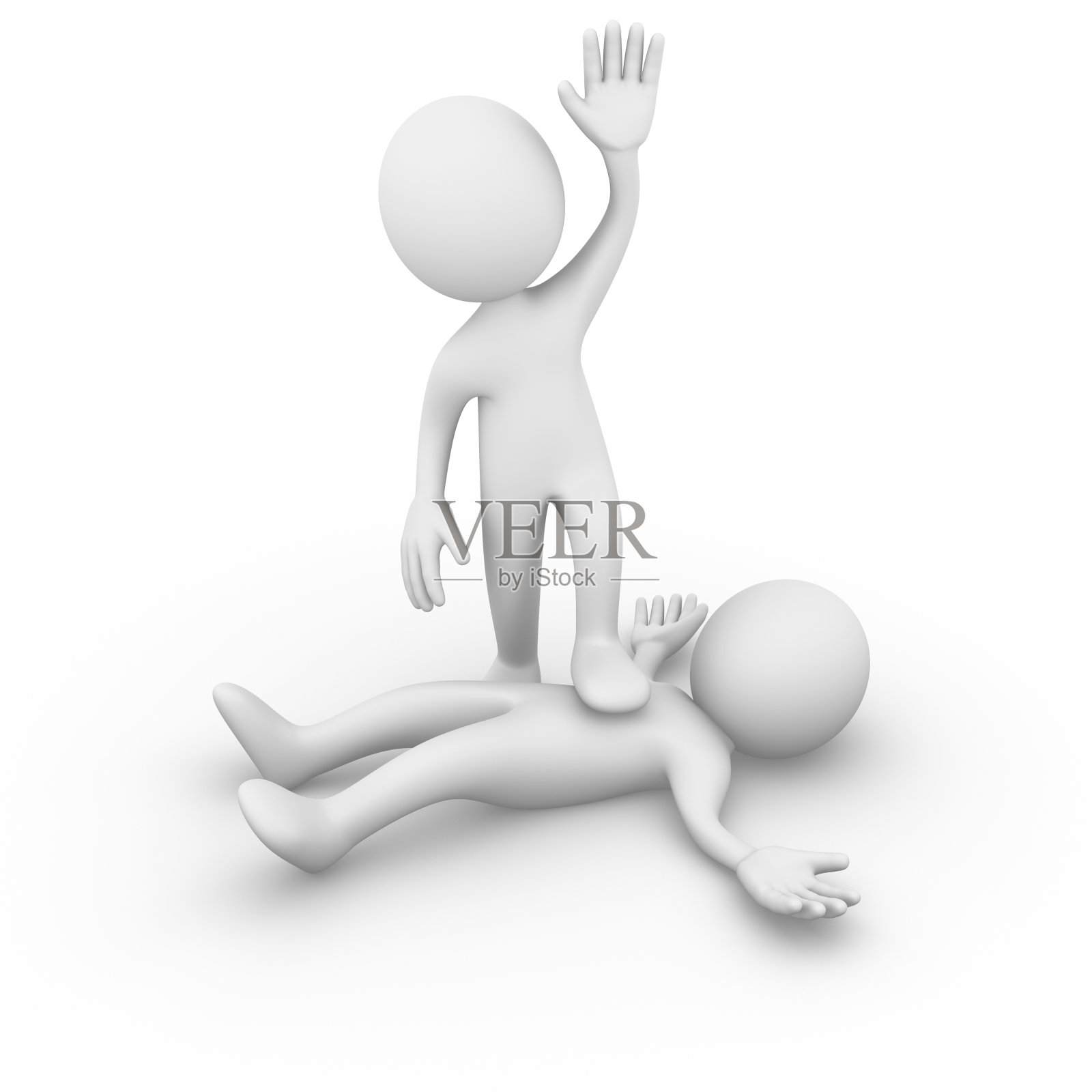 这场战斗:赢家和输家照片摄影图片