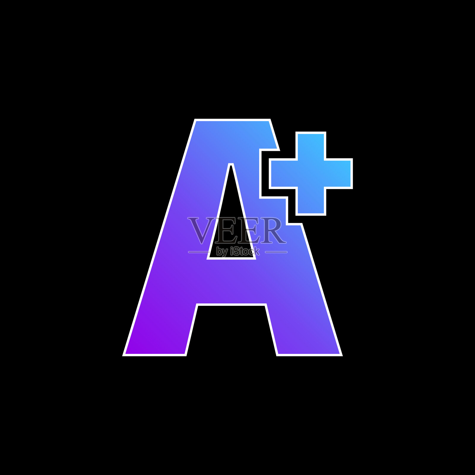 加蓝色梯度矢量图标插画图片素材