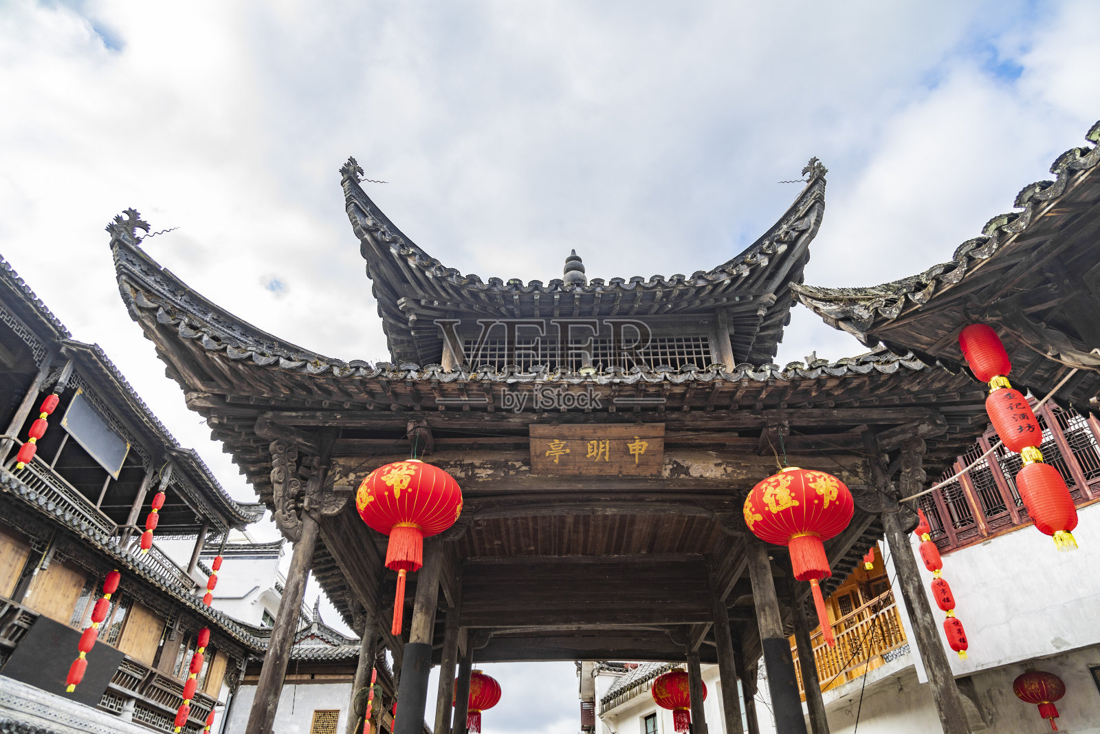 中国婺源历史古镇照片摄影图片