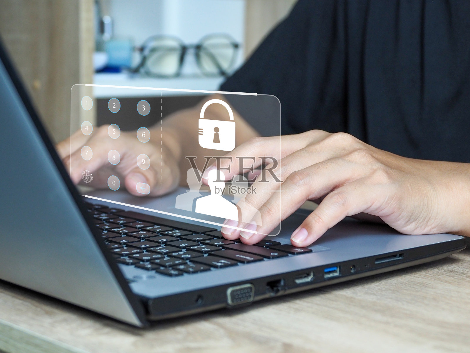 互联网网络安全技术理念,防范网络攻击。照片摄影图片