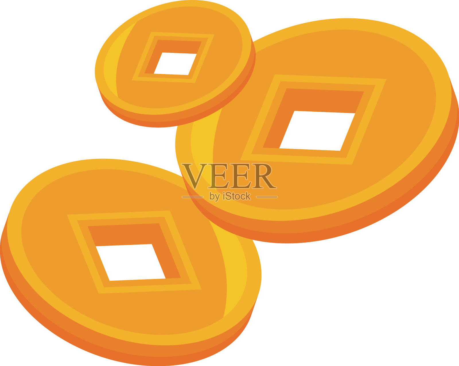 中国金币设计元素图片