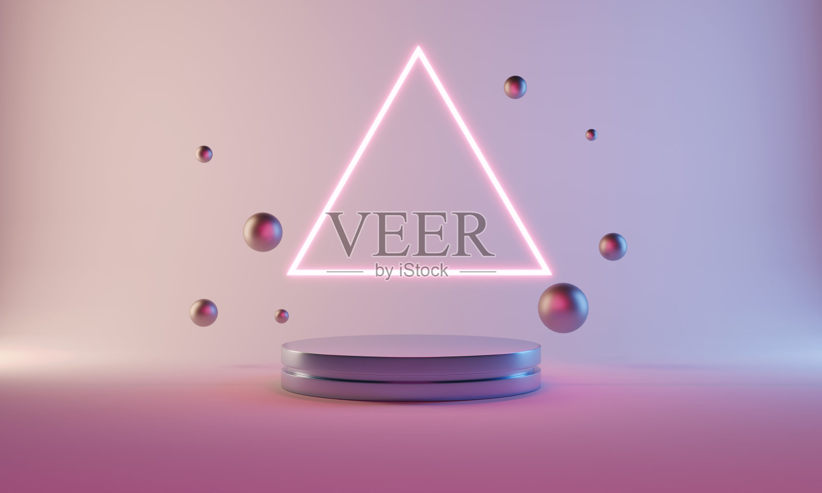 3d抽象背景与紫外线霓虹灯照片摄影图片