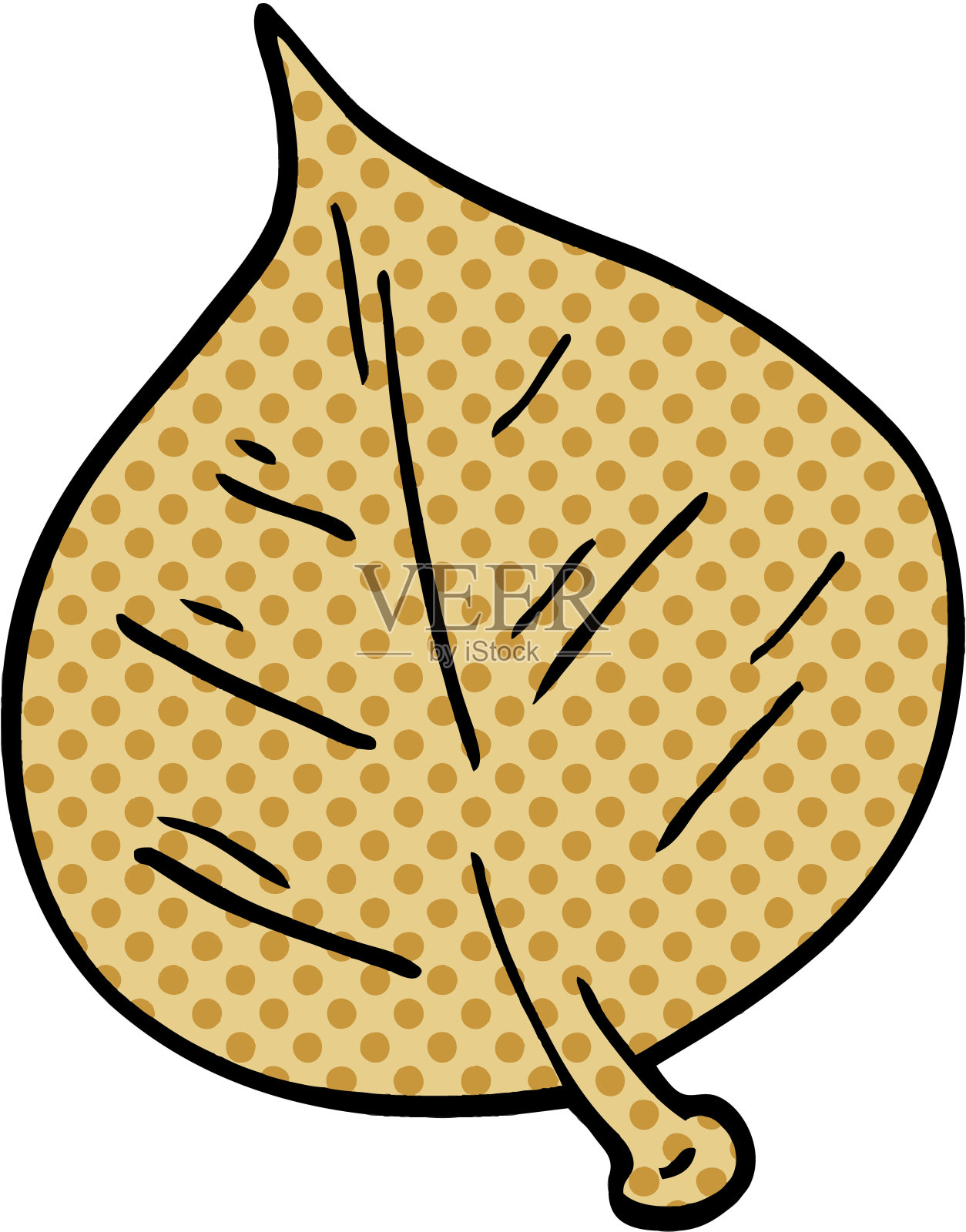 卡通涂鸦叶插画图片素材