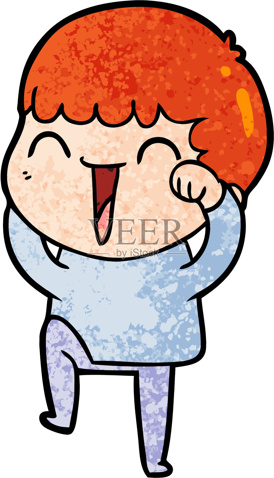 卡通快乐人插画图片素材