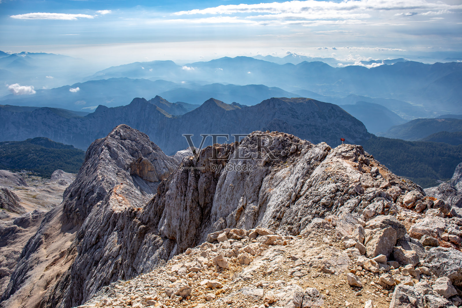徒步旅行穿过Plemenice到Triglav照片摄影图片