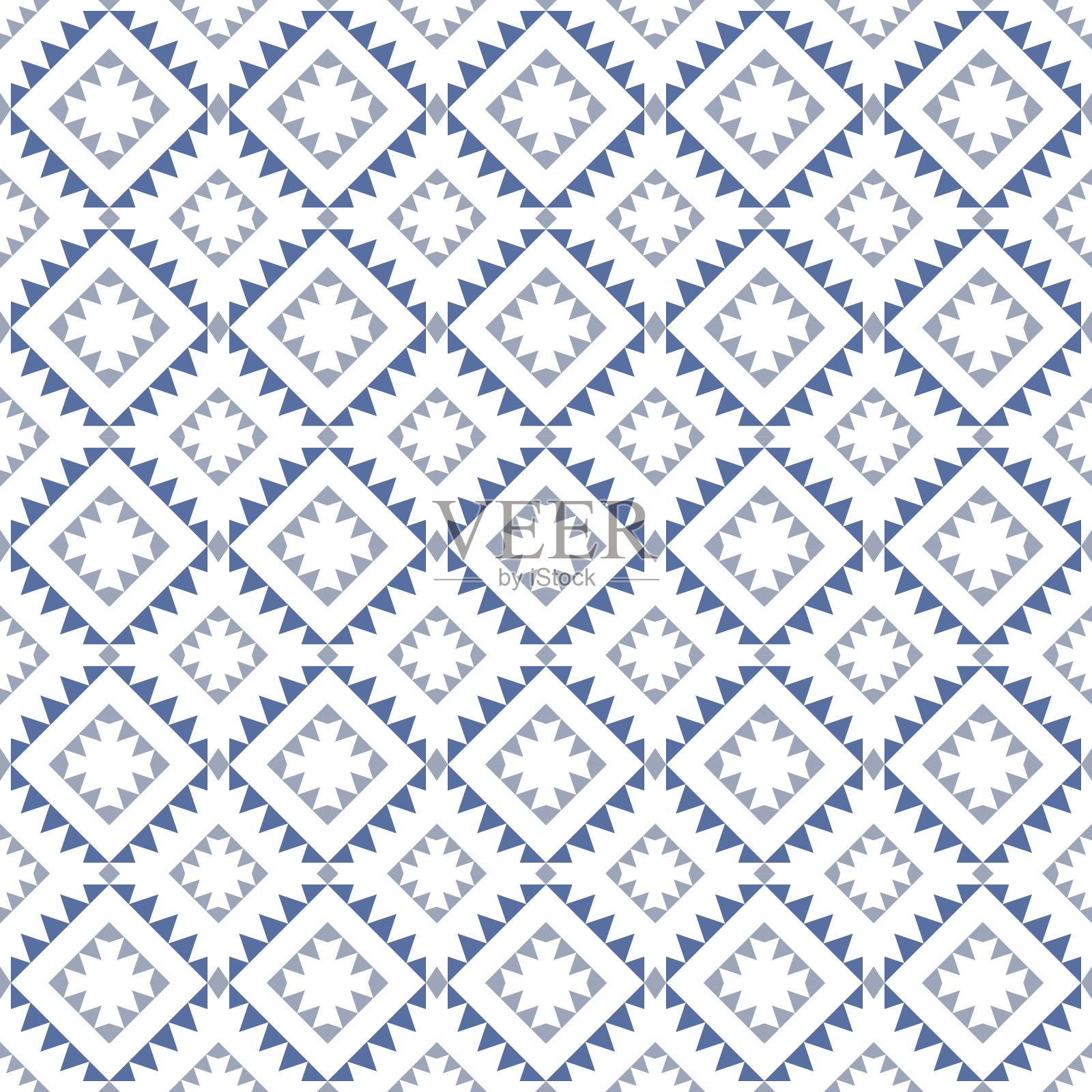 几何民族图案以方形三角形对角线抽象点缀设计,适用于服装面料纺织印花、手工、刺绣、地毯、窗帘、蜡染、墙纸包面、矢量绘图插画图片素材