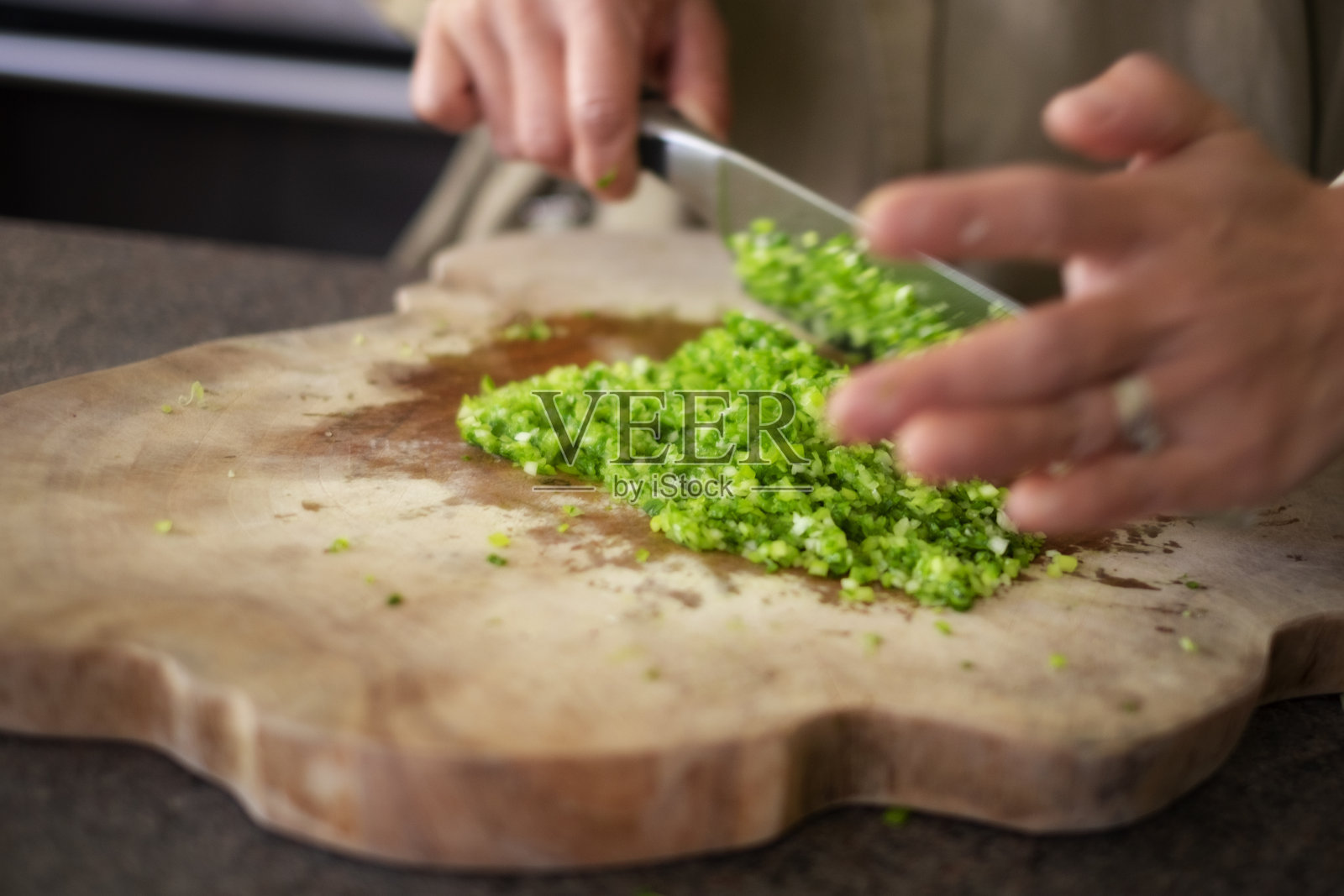 切葱花照片摄影图片