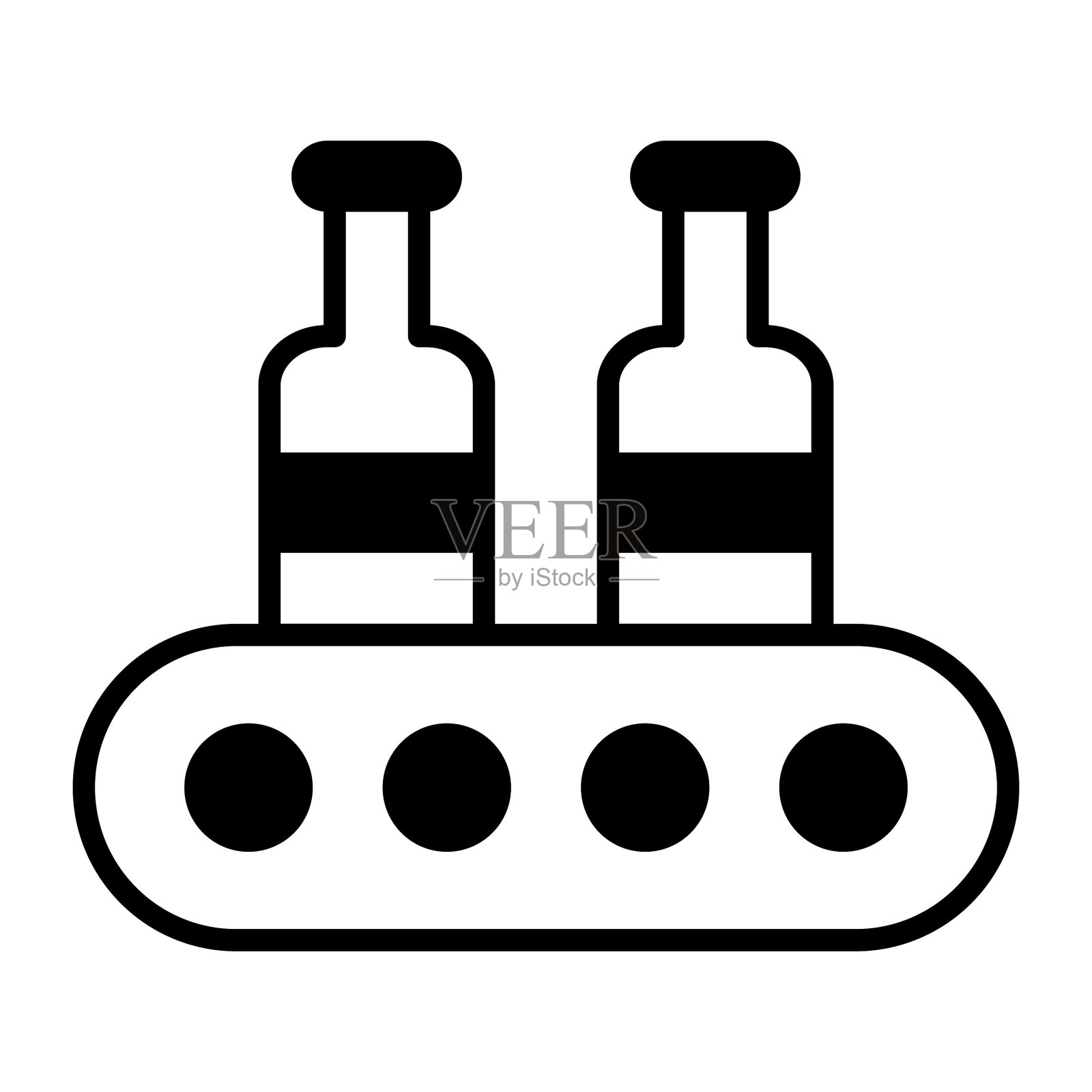 输送带显示概念机械矢量图标图标素材