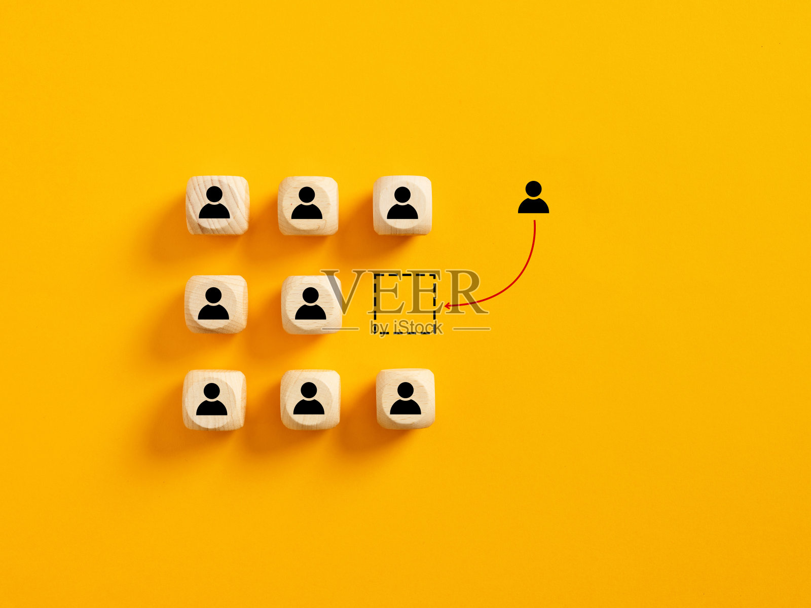 职位空缺,人事管理和人员配置。招聘和就业。人员扩充和招聘。团队中空缺的位置。照片摄影图片