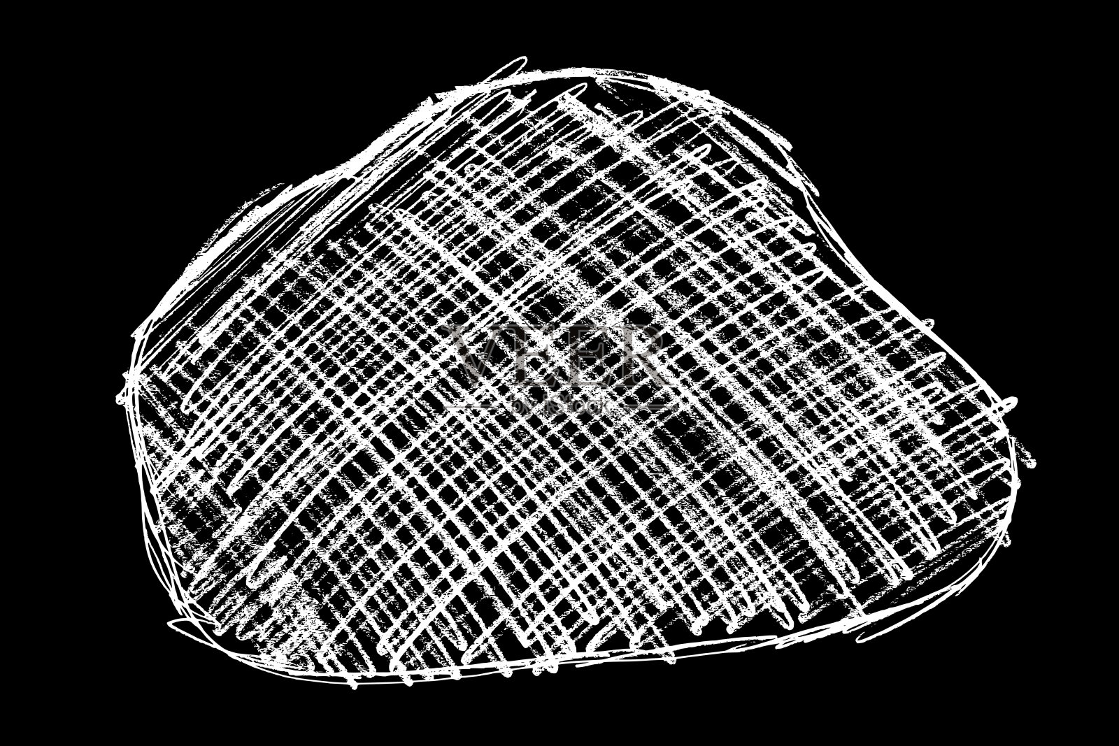 在粉笔上涂鸦手绘的污渍。插画图片素材