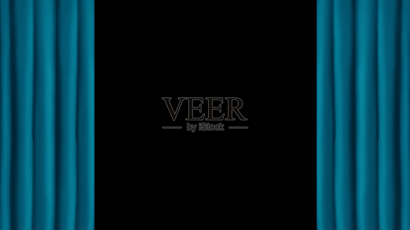 蓝绿丝缎面料。蓝绿色优雅的背景。液体波浪或丝绸波浪褶皱。美丽的暗绿松石背景,皱织物的背景图像。蓝色的丝绸插画图片素材