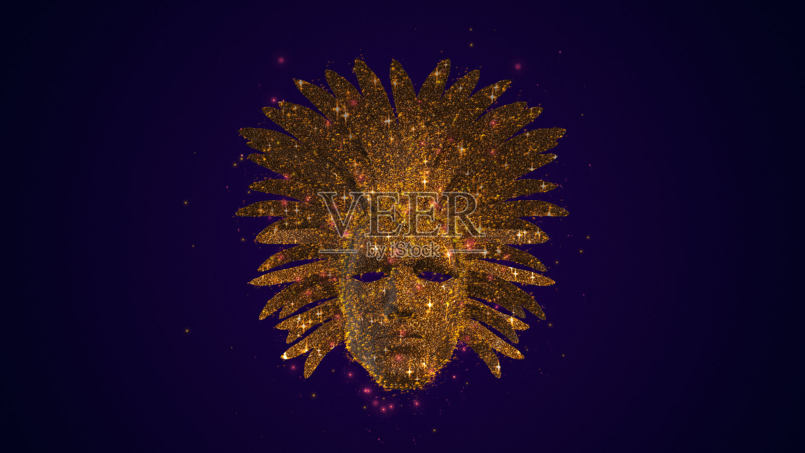 里约热内卢嘉年华面具与闪闪发光照片摄影图片