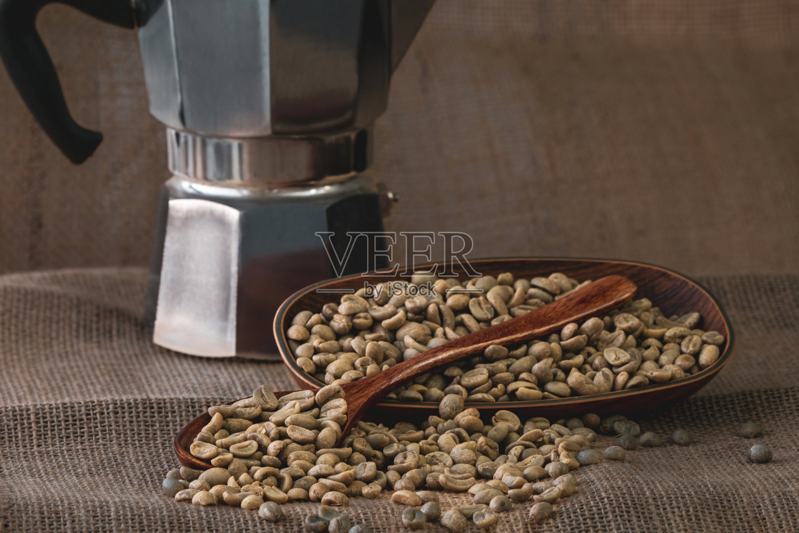 尼加拉瓜阿拉比卡生咖啡豆照片摄影图片