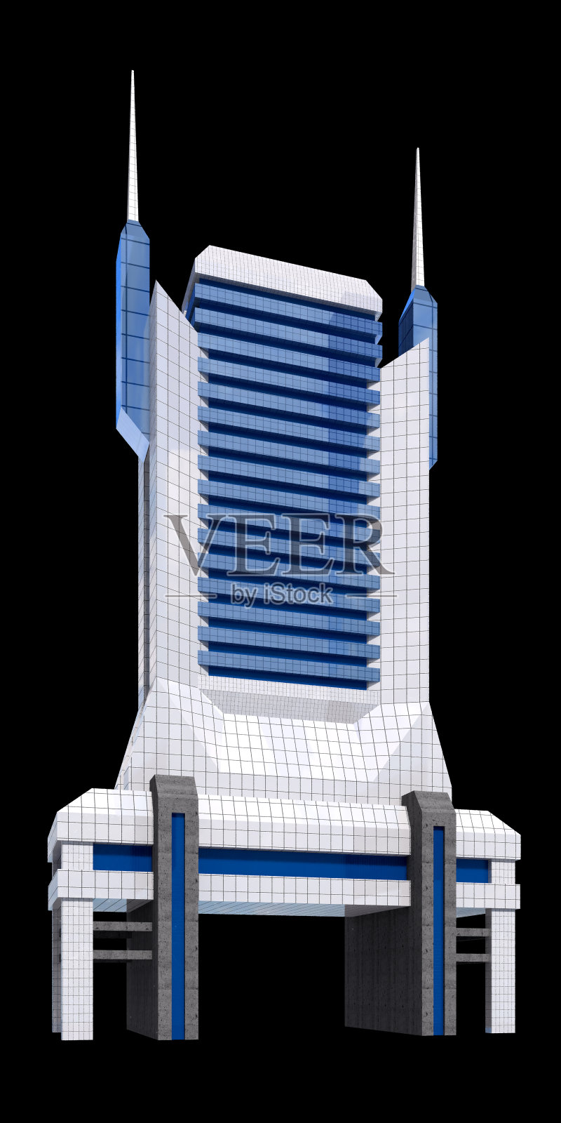 3D未来城市建筑照片摄影图片