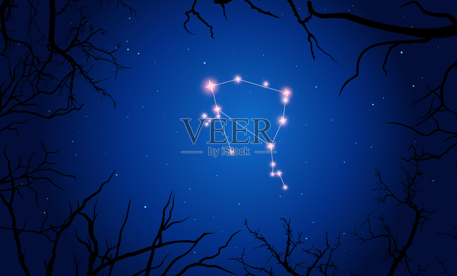 矢量图蛇夫座。插画图片素材