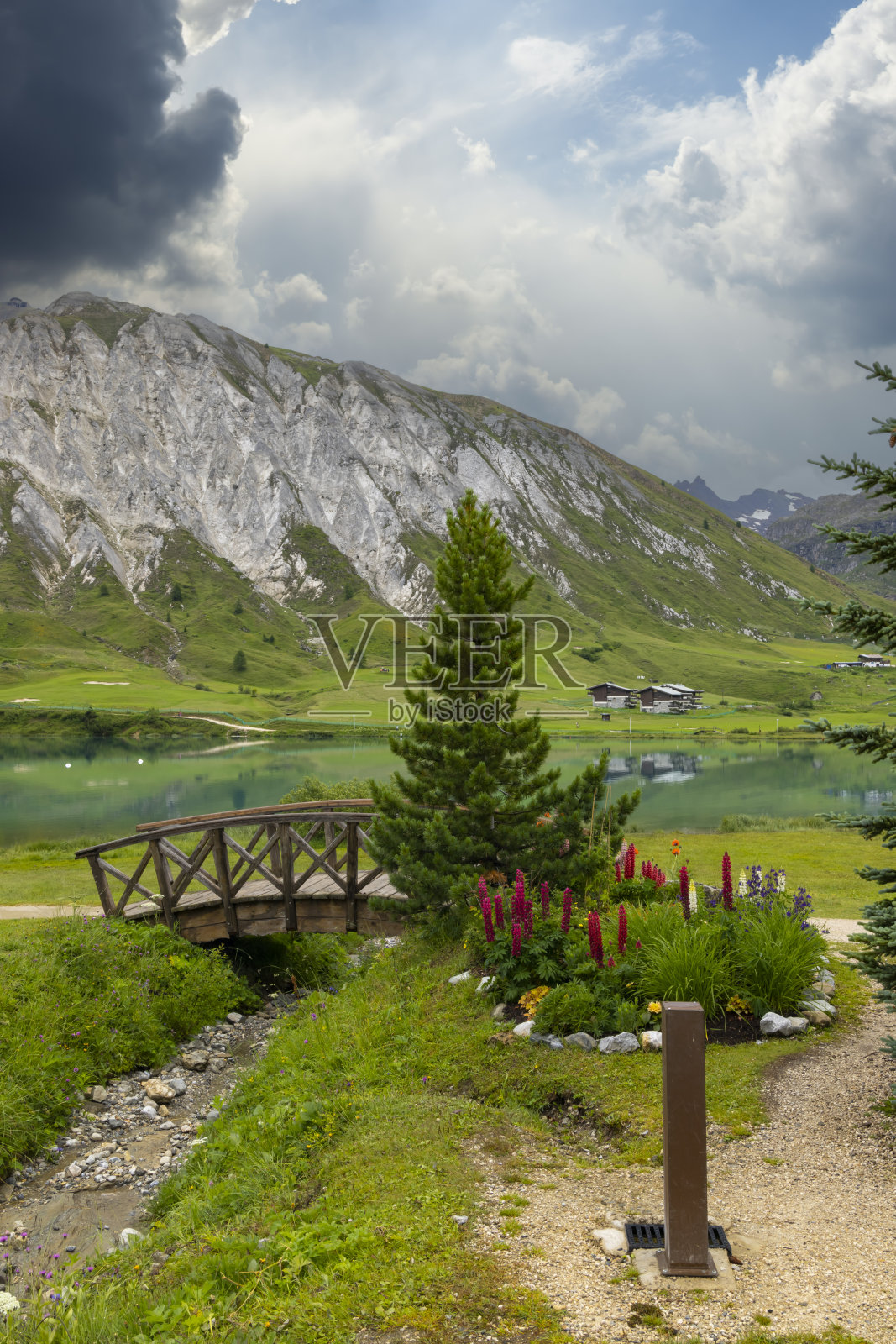 法国瓦诺瓦国家公园Tignes的春夏景观照片摄影图片