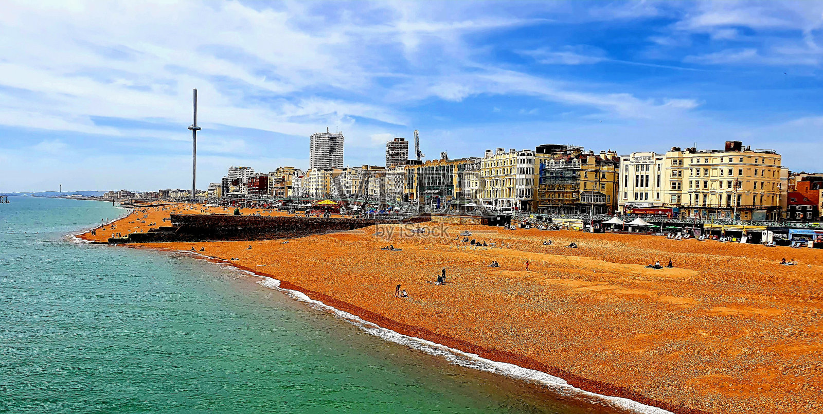布莱顿海滩-英国-海滩景观照片摄影图片