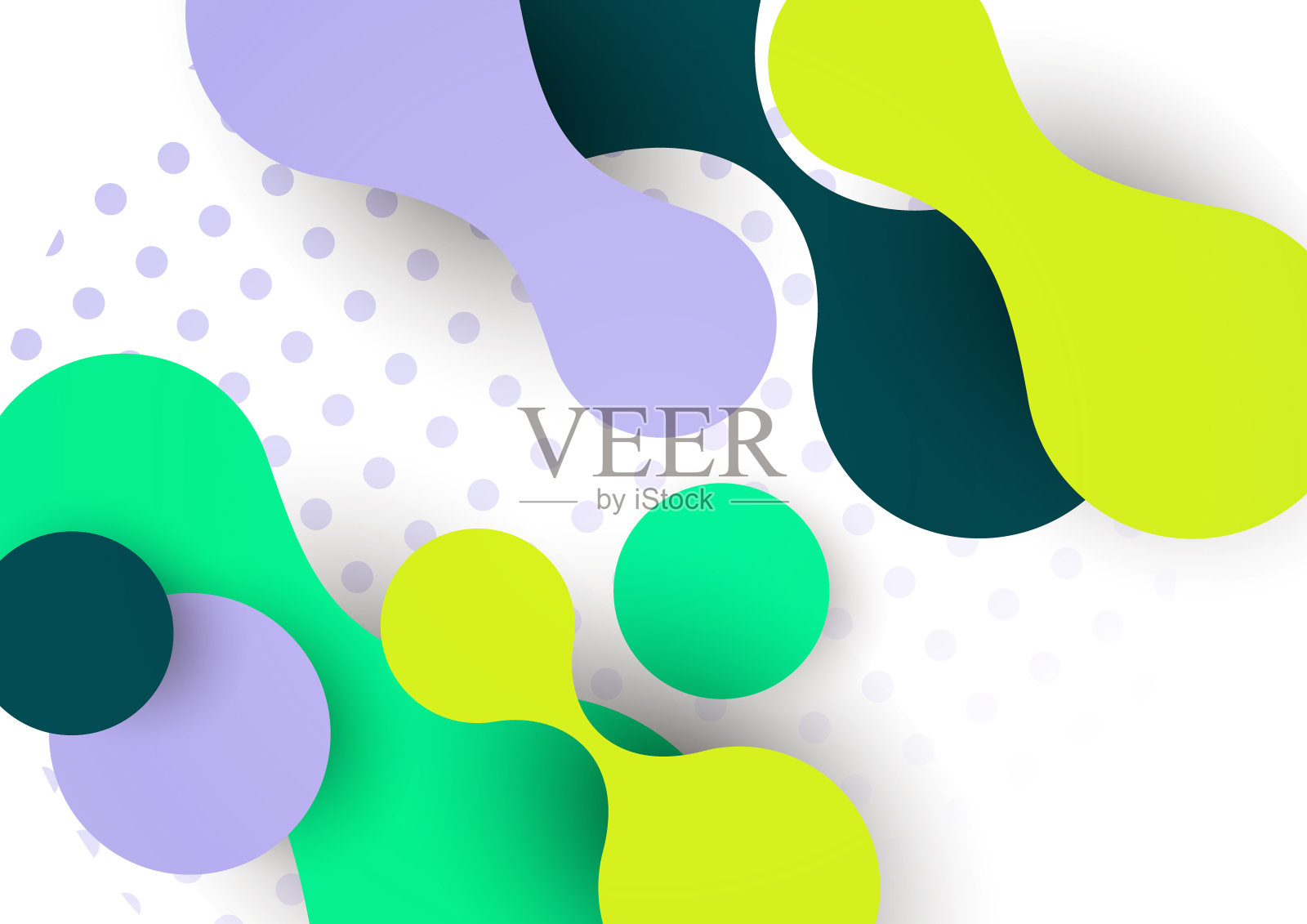 抽象叠加形状。波浪的形状,流动的元素,流动的线条。新潮的未来设计的横幅,传单,海报,标志。向量插画图片素材