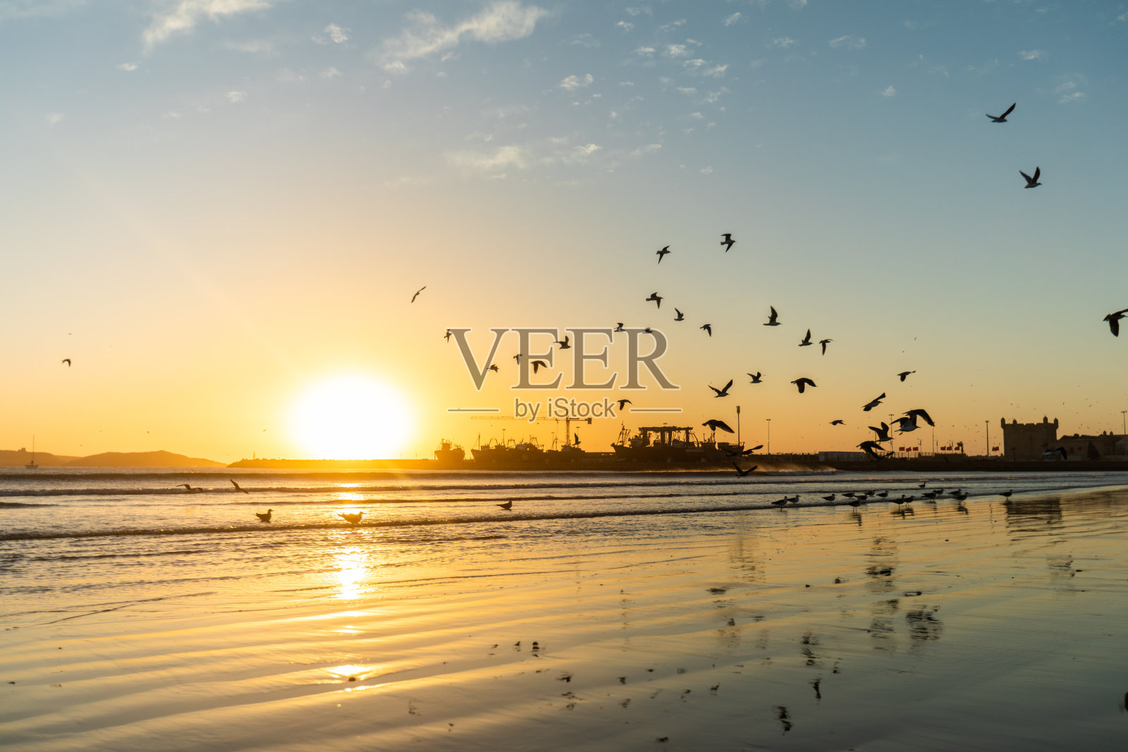 索维拉附近的日落照片摄影图片