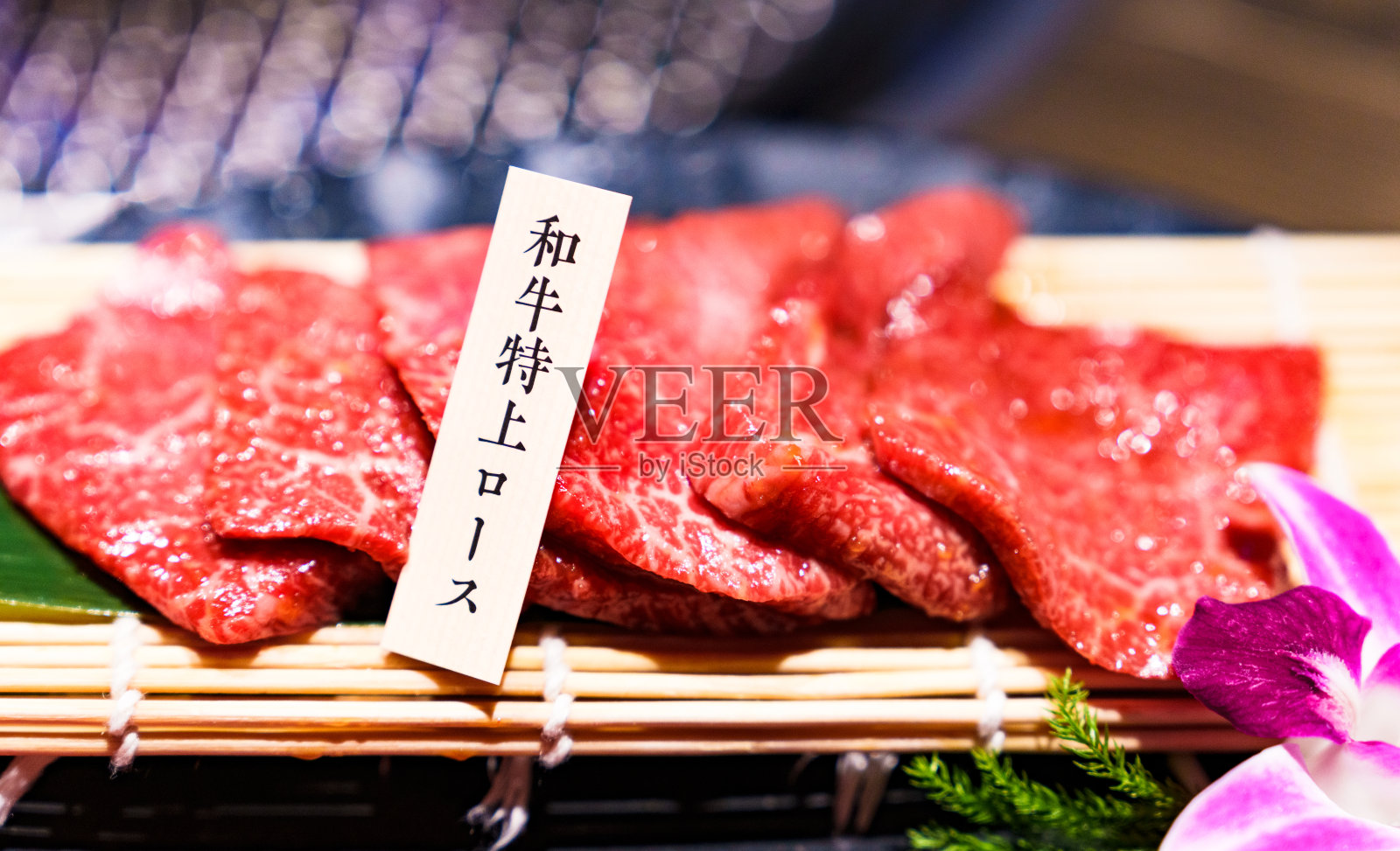 日式烧牛肉烧烤照片摄影图片