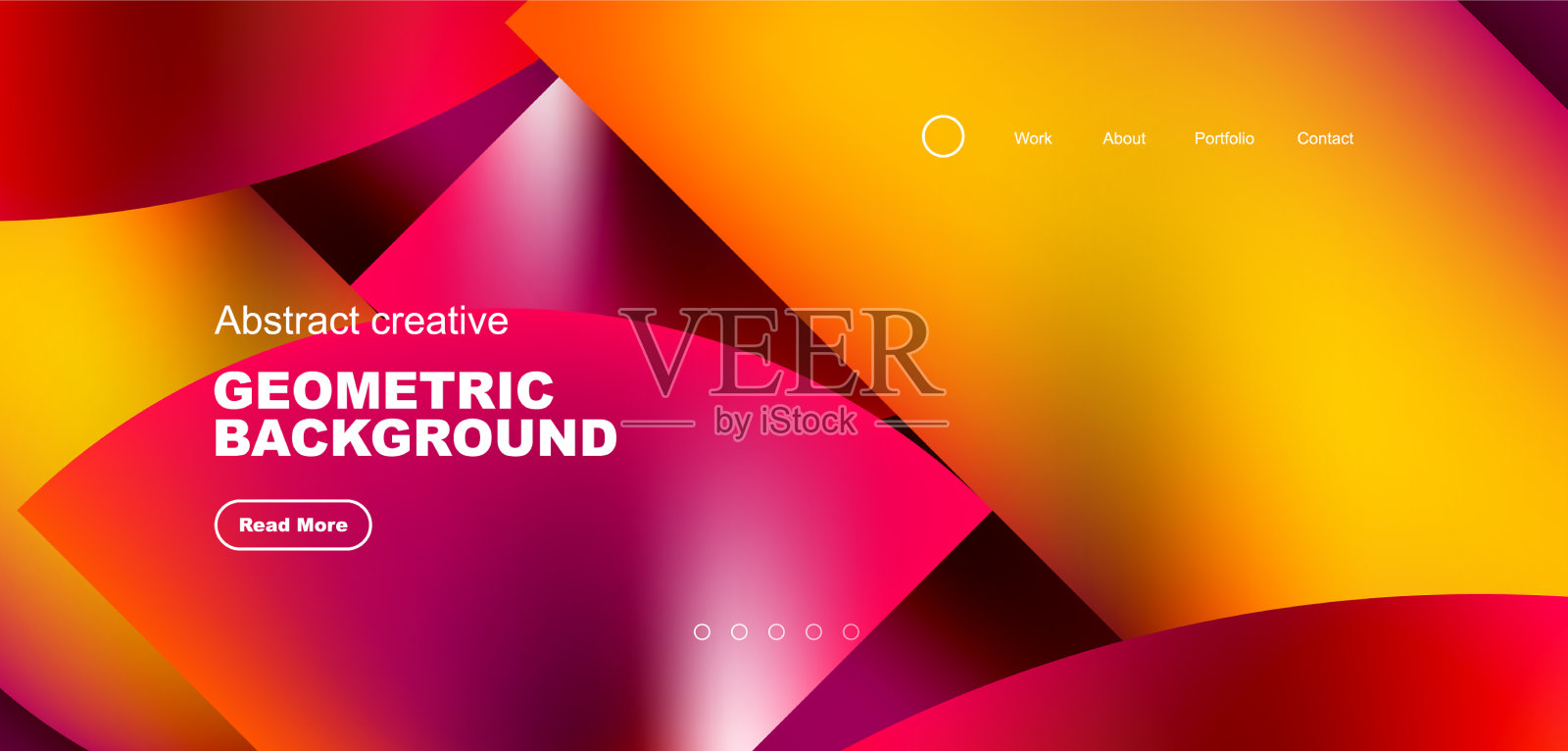 闪亮的圆圈和圆形几何元素插画图片素材