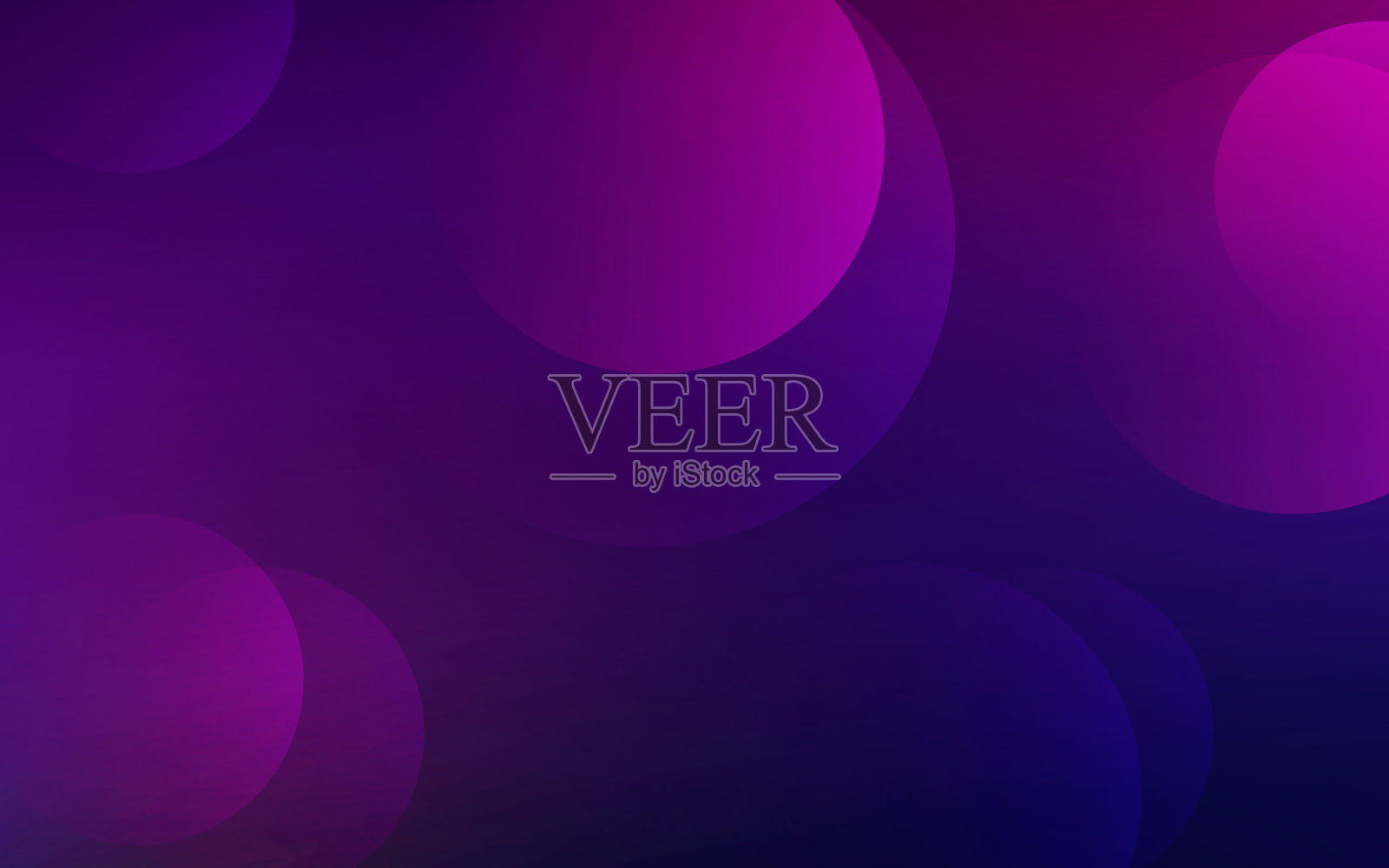 华丽的蓝色和紫色渐变设计与圆圈插画图片素材