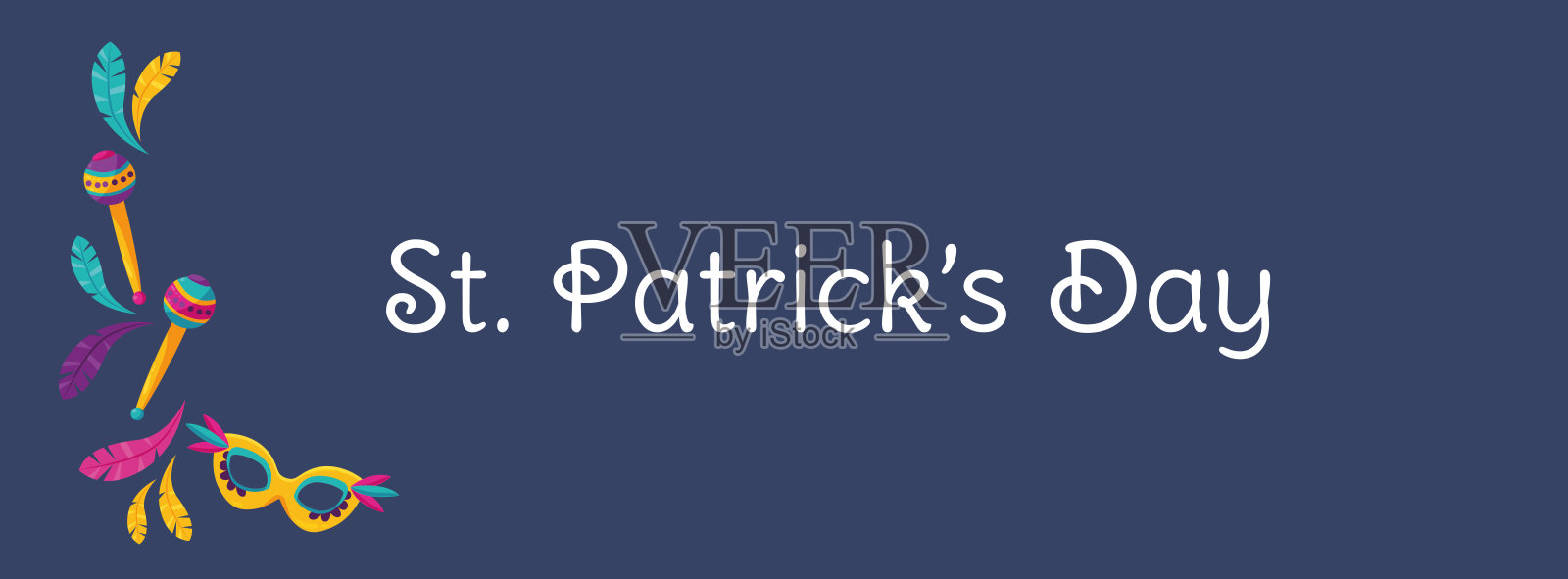 圣帕特里克节插画图片素材