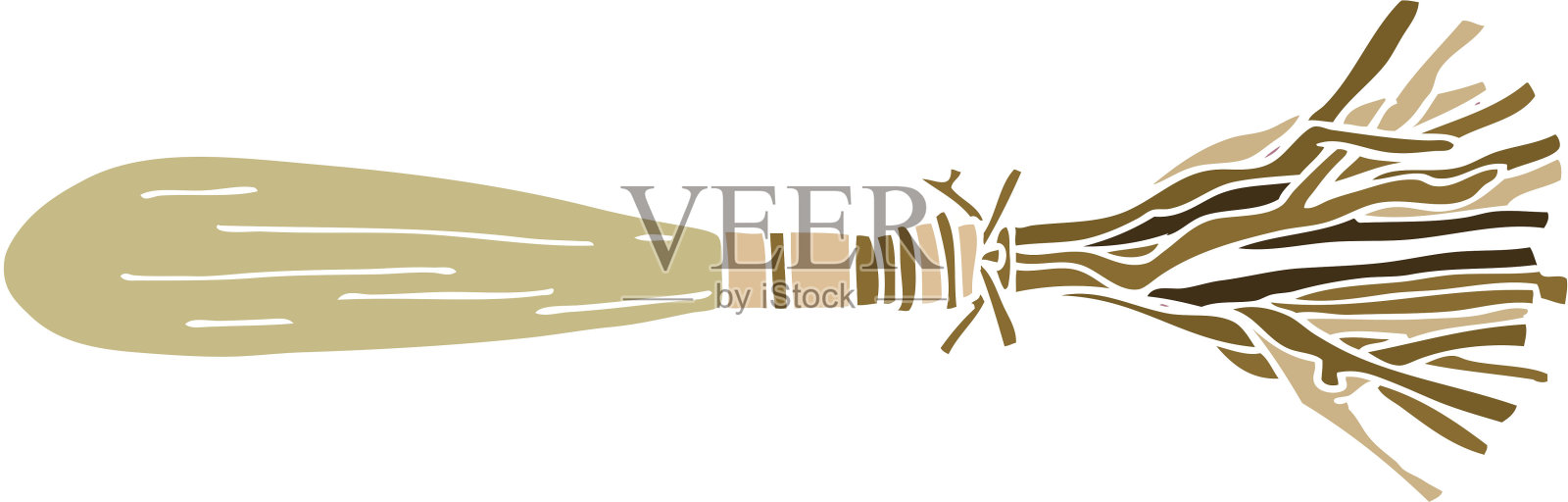 卡通涂鸦魔法扫帚棒插画图片素材