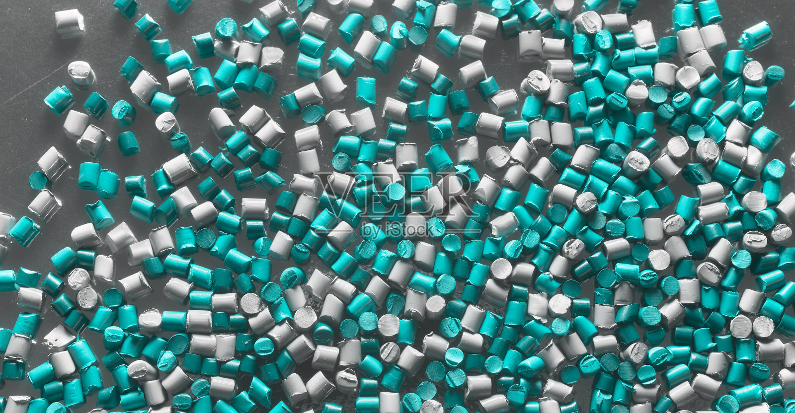 彩色母粒颗粒特写图,选择性聚焦。照片摄影图片